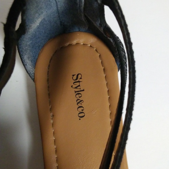 Style & Co Open Toe Sandal Black - Picture 6 of 8